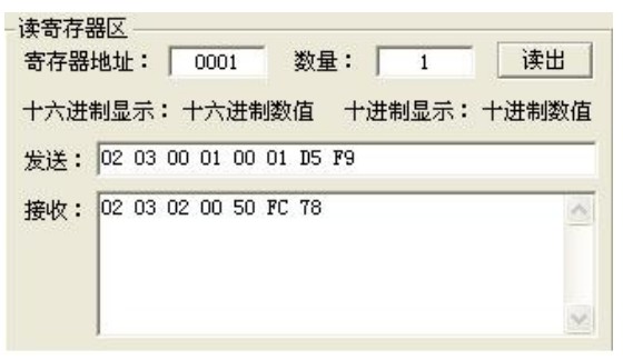 主機(jī)讀取分機(jī)數(shù)據(jù)測(cè)試結(jié)果 