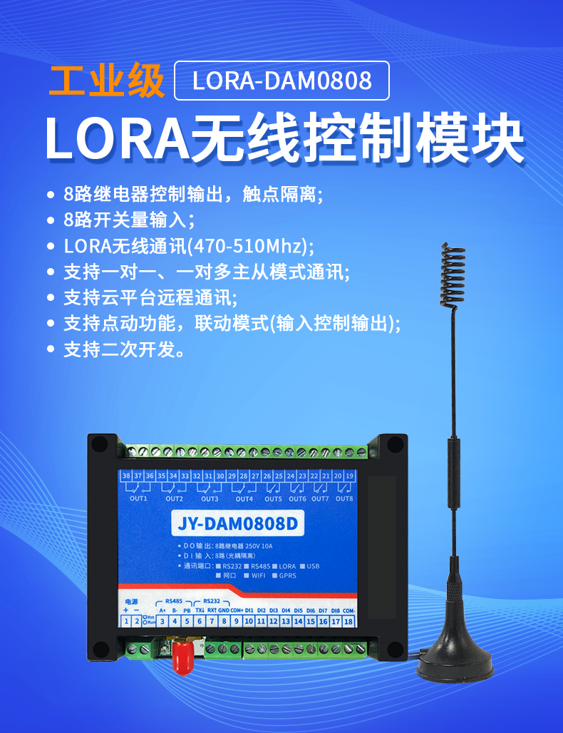 LoRa0808D LoRa無線控制模塊