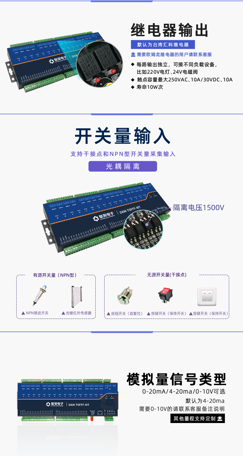 云平臺 DAM0FFF-MT 工業(yè)級數(shù)采控制器開關(guān)量輸入