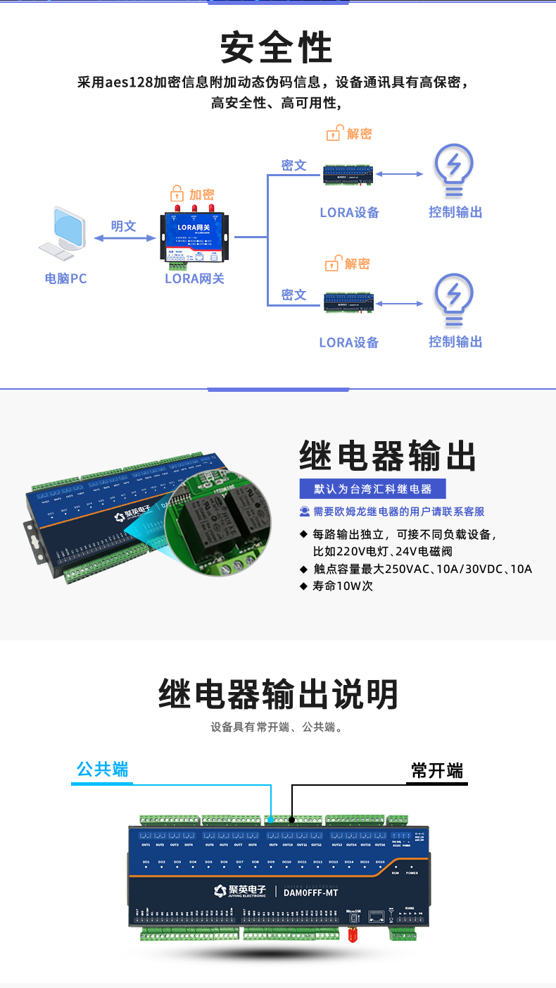 LoRa0FFF-MT LoRa無線測控模塊繼電器輸出