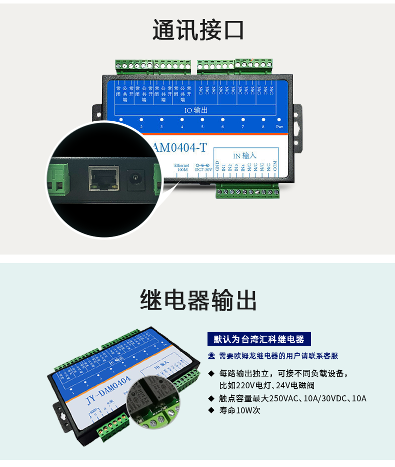 DAM-0404-T 工業(yè)級(jí)網(wǎng)絡(luò)控制模塊(圖3)