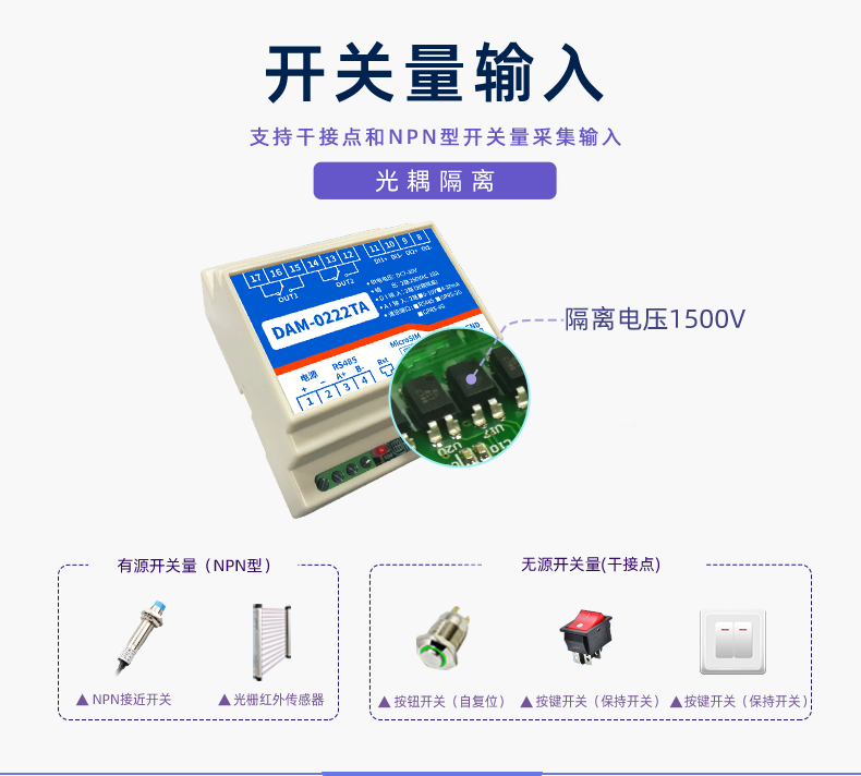 LoRa0222  LoRa無(wú)線控制模塊開(kāi)關(guān)量輸入