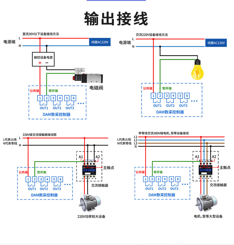 LoRa1600D LoRa無線控制模塊輸出接線