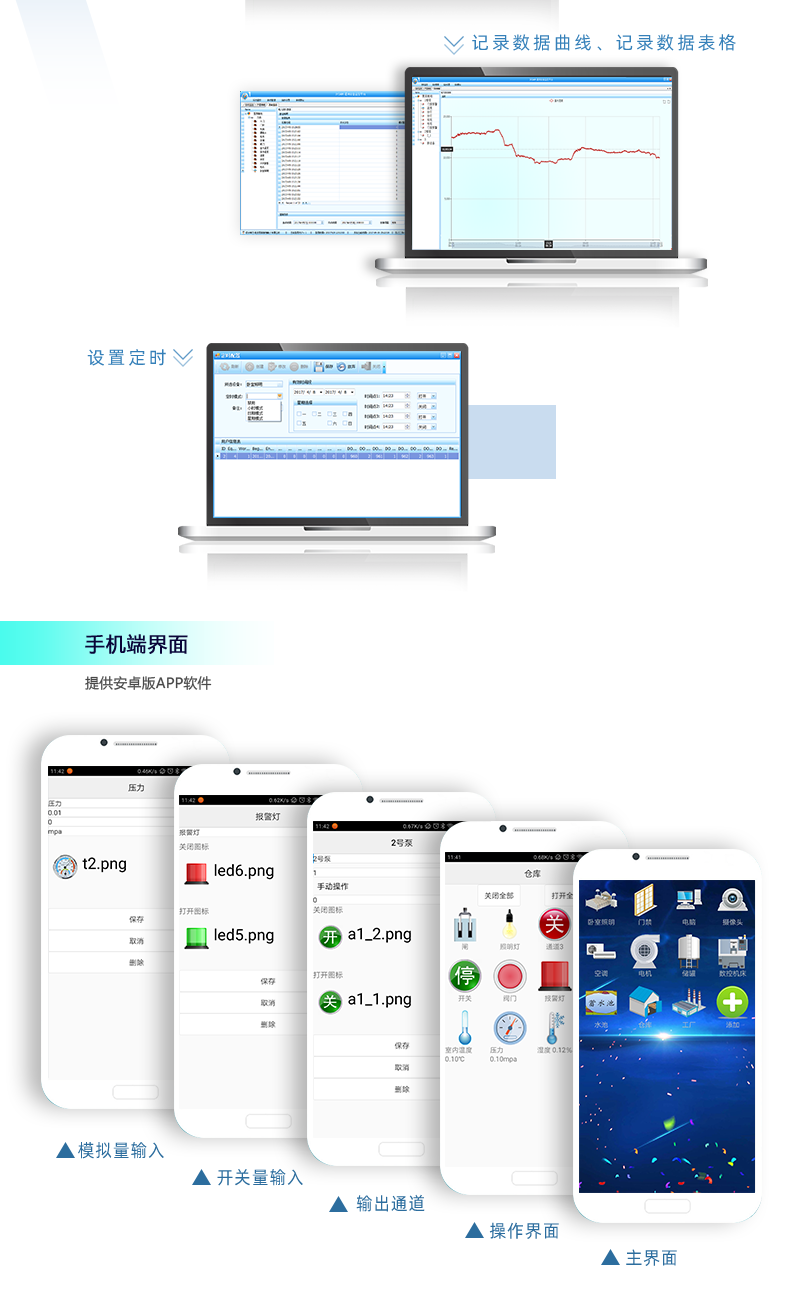 DAM-0800 工業(yè)級(jí)網(wǎng)絡(luò)控制模塊手機(jī)端界面