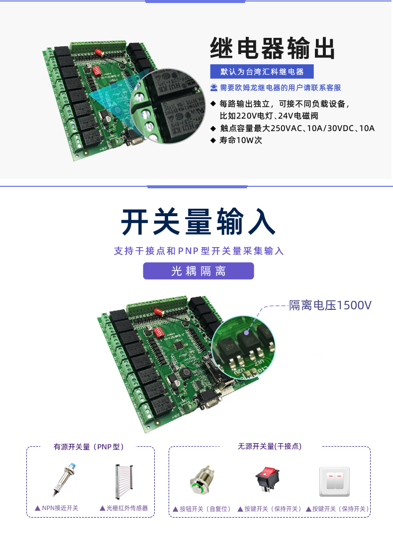 云平臺 DAM-1616 GPRS版 遠(yuǎn)程智能控制器開關(guān)量輸入